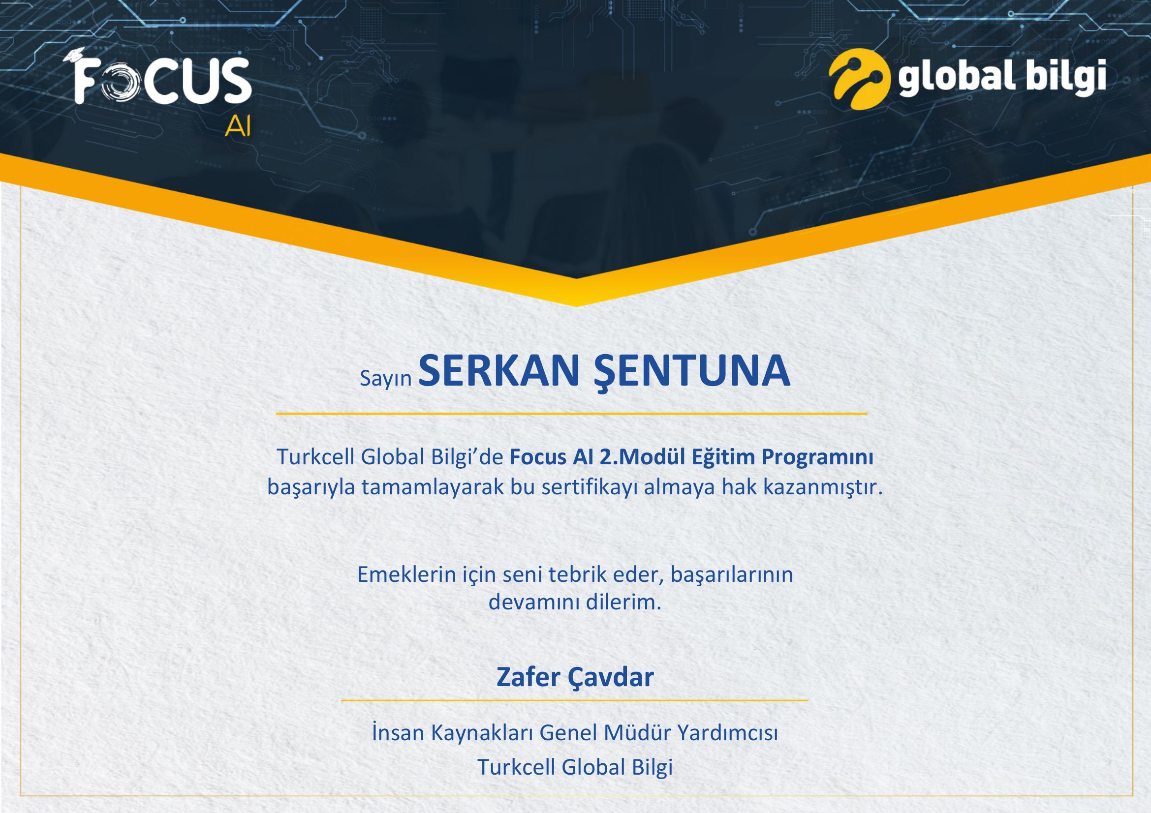 Focus AI 2. Modül Eğitim Programı